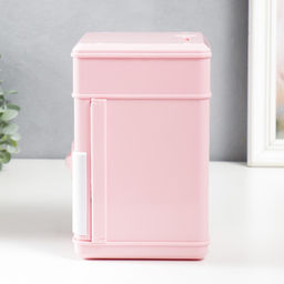 Копилка пластик "Сейф. Коровка" кодовый замок, звук АА розовый 13х12х19 см