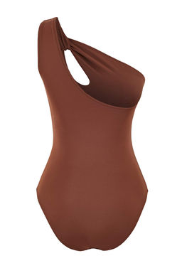 Siyah Tek Omuz Cut Out Detayl? Mayo TBESS26MA00004 - Trendyolmilla фото 9