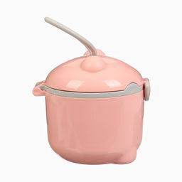 Контейнер для детского питания Мишка 1, 250 мл, розовый