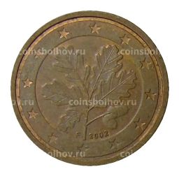 2 евроцента 2002 года F Германия