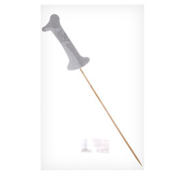 Цена за 6 шт. Топпер в торт 3, цвет серебро - Страна карнавалия фото 9