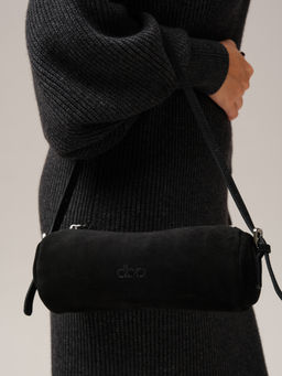 Замшевая сумка Tube DBR 31343 черный велюр фото 6