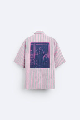 KONTRAST DESENLI CIZGILI GOMLEK - Zara фото 8