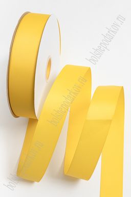 Лента репсовая 4 см*100 ярд "1 сорт" (SF-5928) желтый №132