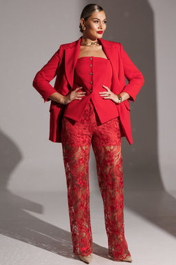 Жакет Мода Юрс 25-2951 красный