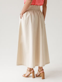 Юбка из легкого хлопкового поплина - Vilatte фото 3