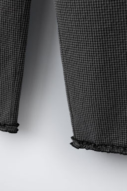GINGHAM CHECK TROUSERS WITH RUFFLES - Zara фото 4