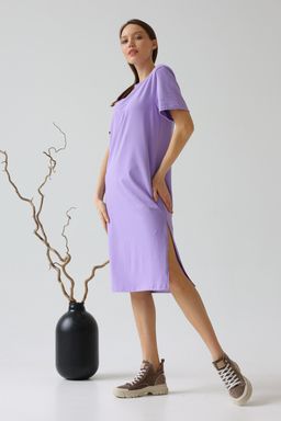 Платье женское 231L14 сиреневый - Solo mio фото 5