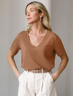 Футболка из премиального хлопка с эластаном