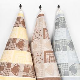 24С193-ШР/фкор/к. Комплект полотенец из 3 шт 46*70 "Кофе-3" цв. 0 рис. 433