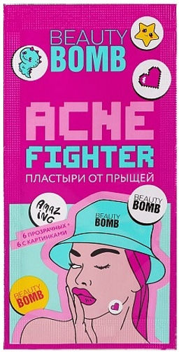 BEAUTY BOMB ПЛАСТЫРИ ОТ ПРЫЩЕЙ "ACNE FIGHTER" / ACNE PATCHES