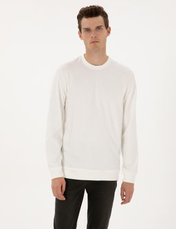 Ekru Regular Fit Sweatshirt