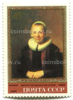 Марка Рембрандт Портрет Бартье Мартенес Доомер 1983 год