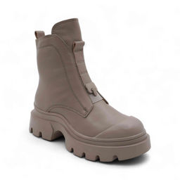 Ботинки из натуральной кожи на меху 6700-1 серые - Sport фото 6