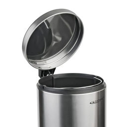 Контейнер д/мусора 5,0л. круг с педалью нерж. с доводчиком 205*205*275мм арт. КТ-90-5С-СД Катунь