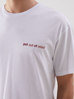 Bisiklet Yaka K?sa Kollu Bask?l? Penye Erkek Ti??rt