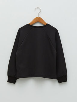 Bisiklet Yaka Yaz? Bask?l? Uzun Kollu Erkek ?ocuk Sweatshirt - Waikiki фото 2