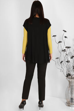 Костюм-тройка женский брючный с накидкой - Almond фото 3