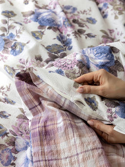 Комплект постельного белья 2-спальный фиолетовый бязь - Denastia фото 6