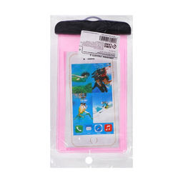 Чехол водонепроницаемый Luazon, для телефонов, размер 20×10.5 см, розовый