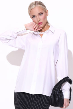 Рубашка базовая (белая) - Эльза фото 8