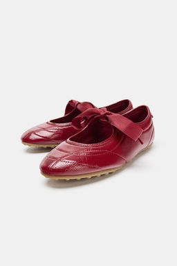 BALLET FLATS WITH BOW - Zara фото 14