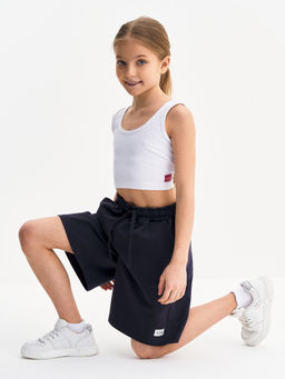 Темно-серые шорты для девочки - Kogankids фото 18