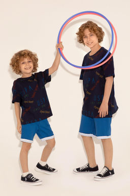 Футболка U.S. Polo Assn темно-синяя хлопок  фото 8