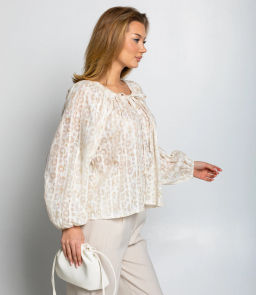 Блуза #КТ197 (1), кремовый - Dommod фото 2