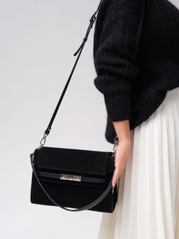 Замшевая сумка Rachel DBR 31361 черный фото 6