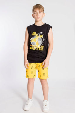 Костюм (майка+шорты) М223059Па Черный - Елена фото 2