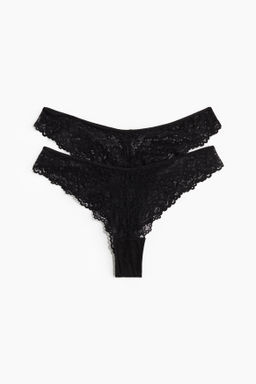Pack de 2 bragas Brazilian de encaje - H&m фото 11