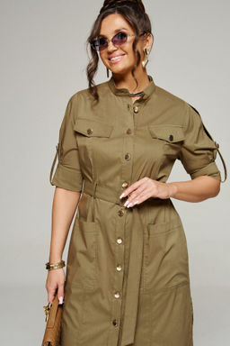 Платье 6339 оливка, Платье, Пояс - Beautiful and free фото 2