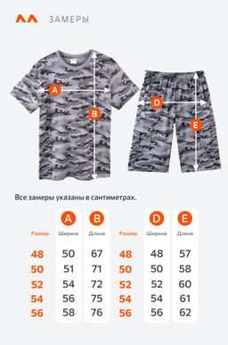 Мужской комплект футболка и шорты Happyfox