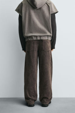 WASHED RELAXED FIT JOGGER TROUSERS - Zara фото 3