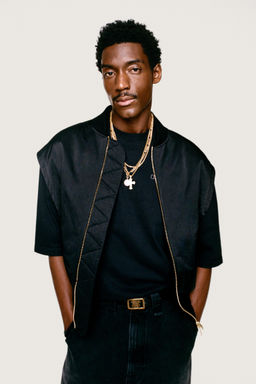 JEANS HIGH RISE BARREL FIT WILLY CHAVARRIA X ZARA / Negro  фото 3