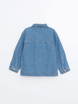 Uzun Kollu Basic Erkek Bebek Jean Ceket - Waikiki фото 3