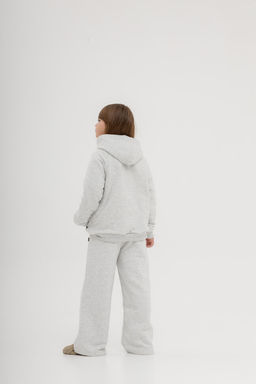 068 Детский костюм с палаццо, серый меланж - Knitka wear фото 9