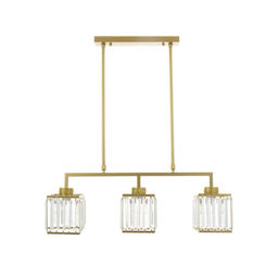 Светильник «Герда» 3хЕ27 40 Вт золото 78×31×33-90 см BayerLux