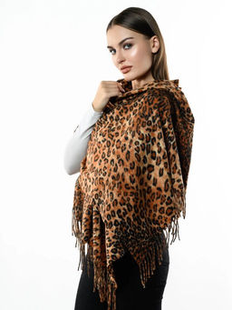 Яркий палантин с анималистичным принтом - Pretty mania фото 2
