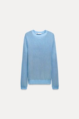 MESH KNIT SWEATER - Zara фото 6