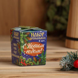 Набор 4 аромамасла 10 мл С новым годом! С легким паром! - Банная забава фото 3