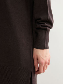 Bisiklet Yaka Kad?n Triko Tunik