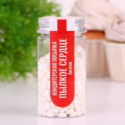 Кондитерская посыпка Пылкое сердце, белая, 50 г - Кондимир фото 3