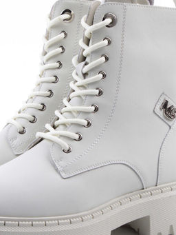 04-PAX85-2Z MILK Ботинки зимние женские (натуральная кожа, 100% шерсть)