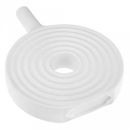 Ваза керамическая "Родос" 0,9л, 20х5,5х26,5см, д/горла - 2,5см, матовая, фактурная глазурь, цвет - белый в крапинку, в коробке (Китай)