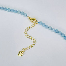 Колье из Аквамарина (градиент) 42 см +