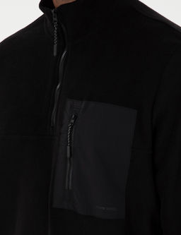 Siyah Regular Fit Yar_m Fermuarl_ Polar Sweatshirt - Pierre cardin фото 7