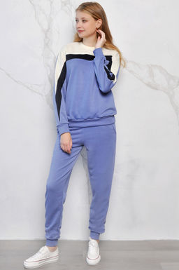 Арт. 2519 Костюм с брюками женский 44-52 (5 шт) Цвет:верх-сирень, темно-синий, шекер, низ-сирень - Калинка фото 10