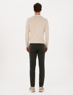 Ye_il Slim Fit Pamuk Kar___ml_ Jean Pantolon